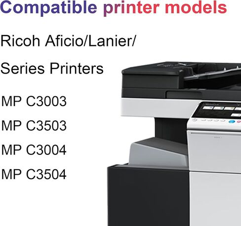 LEDES C2003 C2503 Toner Cartridge Replacement for 841918 841921 841920 841919 Toner for Ricoh Aficio MP C2003 C2004 C2503 C2504 Printer(4 Pack,BK,C,M,Y) in Saudi Arabia