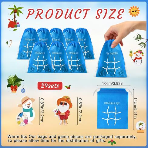 Sotiff 24 Sets Smore Tic Tac Toe Games with Drawstring Bags Marshmallow Party Favors for Summer VBS Goodie Bags Stuffers Classroom Exchange Gifts Carnival Prizes Birthday Favors in Saudi Arabia