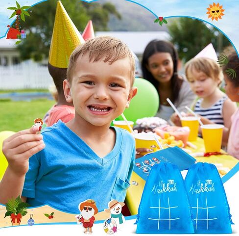 Sotiff 24 Sets Smore Tic Tac Toe Games with Drawstring Bags Marshmallow Party Favors for Summer VBS Goodie Bags Stuffers Classroom Exchange Gifts Carnival Prizes Birthday Favors in Saudi Arabia