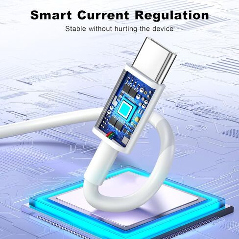 متوافق مع شحن iPhone 15 Charger Fast Charging ، 20W USB C Charger Block مع كبل شحن USB C 10 أقدام و 60 واط متوافق مع iPhone 16/15/Pro Max/Pro/Plus ، Pad ، Pad Pro ، Samsumg ، Android in Kuwait