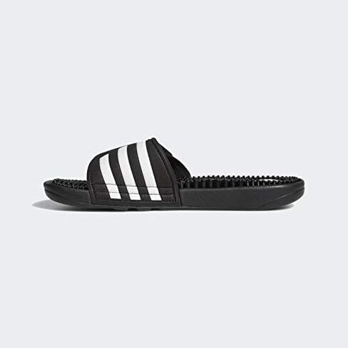adidas Women's Adissage Slides Sandal, Black/Black/Running White, 8 in Saudi Arabia