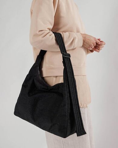 BAGGU Nylon Shoulder Bag - Chocolate Plum in Kuwait