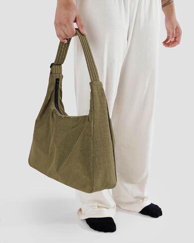 BAGGU Nylon Shoulder Bag - Chocolate Plum in Kuwait