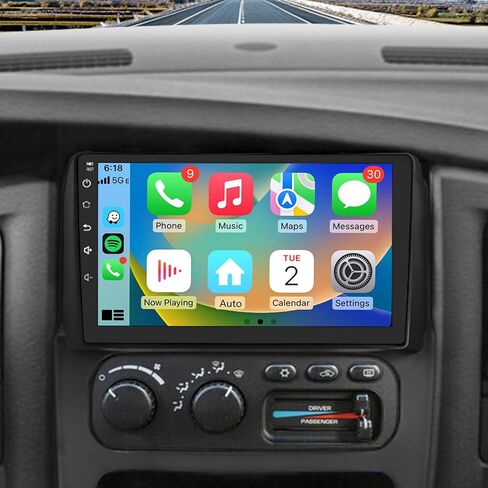 Car Radio Stereo for Dodge RAM 1500 2500 2002 2003 2004 2005 Android 13 Head Unit 9 inch Touch Screen Wireless CarPlay Android Auto in Saudi Arabia