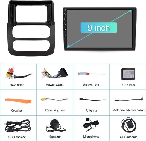Car Radio Stereo for Dodge RAM 1500 2500 2002 2003 2004 2005 Android 13 Head Unit 9 inch Touch Screen Wireless CarPlay Android Auto in Saudi Arabia
