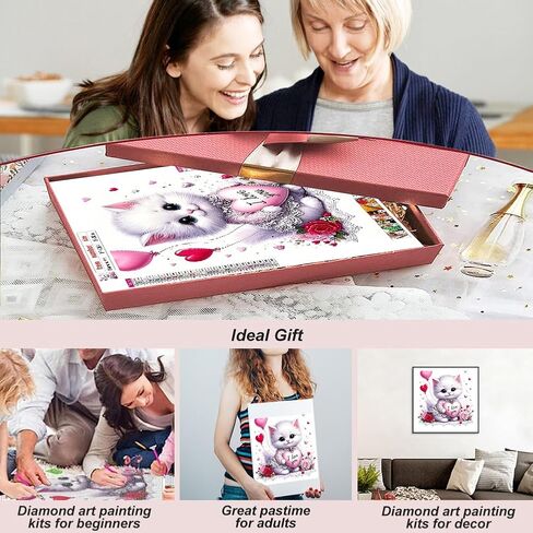 hill froeistung Mushroom Diamond Art Painting Kits for Adults, Fantasy Castle Diamond Art Kits Diamond Art for Adults Beginners, DIY Full Drill Round Gem Art Craft Home Wall Decor Gift 12x12 inch in Saudi Arabia