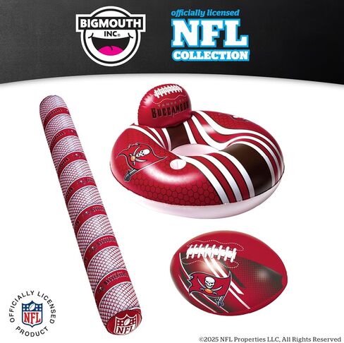 BigMouth Buffalo Bills 36" Inflatable Pool Floats Officially Licensed NFL Fan Gear Merchandise Inner Tube for Adults and Teens in Saudi Arabia