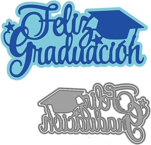 1 Pcs Happy Graduates Cutting Dies,DIY Scrapbooking Artist Metal Cutting Dies Stencils for Card Making Decorative Embossing Suit Paper Cards DIY in Saudi Arabia