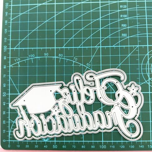 1 Pcs Happy Graduates Cutting Dies,DIY Scrapbooking Artist Metal Cutting Dies Stencils for Card Making Decorative Embossing Suit Paper Cards DIY in Saudi Arabia