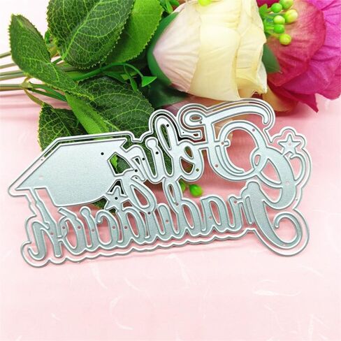 1 Pcs Happy Graduates Cutting Dies,DIY Scrapbooking Artist Metal Cutting Dies Stencils for Card Making Decorative Embossing Suit Paper Cards DIY in Saudi Arabia
