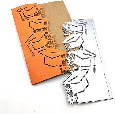 1 Pcs Happy Graduates Cutting Dies,DIY Scrapbooking Artist Metal Cutting Dies Stencils for Card Making Decorative Embossing Suit Paper Cards DIY in Saudi Arabia