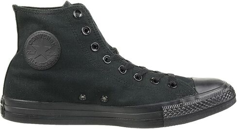 Converse Chuck Taylor All Star Canvas High Top Sneaker (9.5 Women/7.5 Men, Black Monochrome) in Saudi Arabia