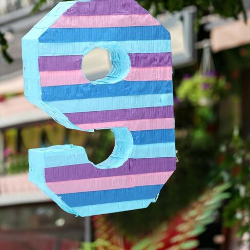 رقم 7 Piñata للأطفال أطفال ، فإن لعبة عيد ميلاد ، وألعاب عيد ميلاد ، و Day Girls Boys Fun Formies مع عصا ، وعصابة ، وحلويات ، 16 × 11 × 2.8 بوصة in Saudi Arabia