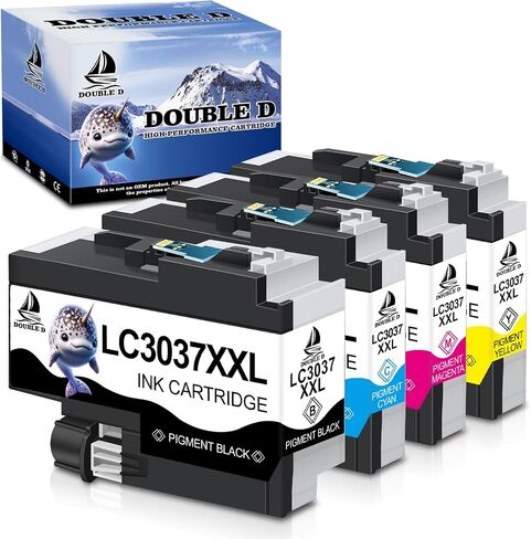 DOUBLE D Compatible LC3013 Black Ink Cartridges Replacement for LC3013 LC3011 Black use with MFC-J491DW MFC-J895DW MFC-J690DW MFC-J497DW Printer (4 Black) in Saudi Arabia