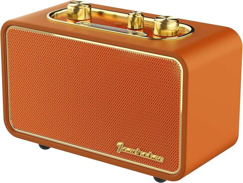 مكبر صوت بلوتوث Retro Wooden Portable Bluetooth Seeper عتيقة الأزياء اللاسلكية القديم ， Am/FM إلكترونيات الاتصال الهاتفي للمنزل ، مثالية للمقهى ، الديكور العتيق ، غرفة نوم (Apur Retro Wood) in Kuwait