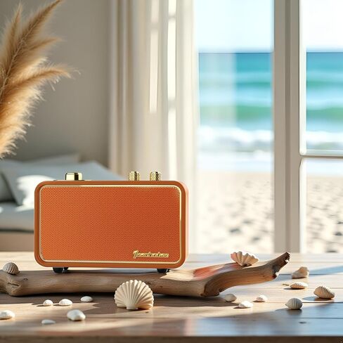 مكبر صوت بلوتوث Retro Wooden Portable Bluetooth Seeper عتيقة الأزياء اللاسلكية القديم ， Am/FM إلكترونيات الاتصال الهاتفي للمنزل ، مثالية للمقهى ، الديكور العتيق ، غرفة نوم (Apur Retro Wood) in Kuwait