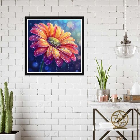 Wergund Diamond Art Hummingbird, Diamond Art Kits for Adults Flower Bird, Diamond Painting Full Drill Crystal Rhinestone Embroidery Cross Stitch Arts Craft Canvas Wall Decor Gift 12x16Inch/30x40 cm-9 in Saudi Arabia