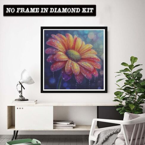 Wergund Diamond Art Hummingbird, Diamond Art Kits for Adults Flower Bird, Diamond Painting Full Drill Crystal Rhinestone Embroidery Cross Stitch Arts Craft Canvas Wall Decor Gift 12x16Inch/30x40 cm-9 in Saudi Arabia