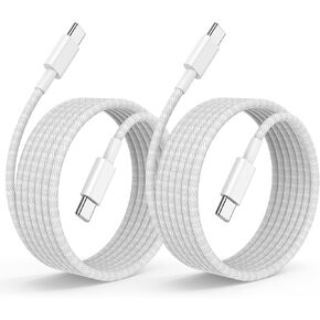 2 في 1 USB C إلى USB C/Cable Lightning 10ft ، Type T Type C عدة موصلات متعددة سلك الشاحن السريع العالمي لـ Apple iPhone 16/15 Pro Max/15 Pro/14 Pro Max/14 Pro/13/11 in Kuwait