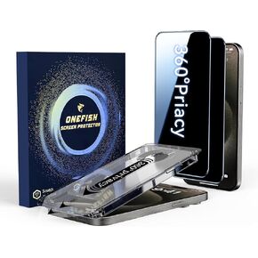 4 طريقة شاشة الخصوصية واقي 360 درجة من الزجاج المضاد للتجسس لجهاز iPhone 14 Pro 9H+ HD HD CLEAR anti-pingerprint case friendlation سهلة التثبيت in Kuwait