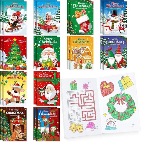 BenLouis 48Pcs Valentines Day Mini Coloring Books Kids Valentine School Party Favors Activity Books Bulk for Kids Valentine's Day Goodie Bag Gift Stuffer Classroom Exchange Gift Supplies in Saudi Arabia