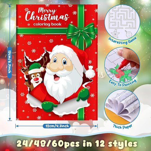 BenLouis 48Pcs Valentines Day Mini Coloring Books Kids Valentine School Party Favors Activity Books Bulk for Kids Valentine's Day Goodie Bag Gift Stuffer Classroom Exchange Gift Supplies in Saudi Arabia
