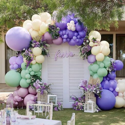 Balloon Garland Arch Kit Yellow Blush White Sand Brown Balloons Double Stuffed Mustard Yellow Different Sizes For Neutral Baby Shower Wedding Birthday Fall Party Decorations in Kuwait