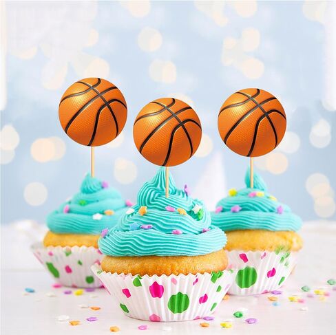 Ercadio 24 Pack Double Sided Tennis Cupcake Toppers Sports Ball Cupcake Picks Tennis Theme Birthday Cake Decorations for Baby Shower Kids Birthday Party Cake Decorations Supplies in Kuwait