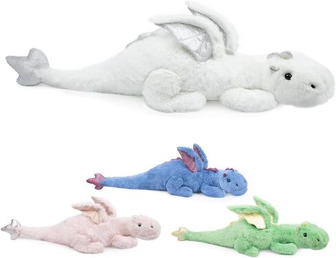 Giant Weighted Stuffed Animal 10Lbs 35.4", Heavy Soft Dragon Plush Toy, Pink Weighted Dragon Stuffed Animal for Kids and Adults, for Comfort and Relaxation in Saudi Arabia