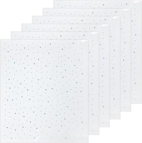 6 Sheets Glitter Rhinestone Hotfix Decals 2mm & 3.5mm Flat Round Transfers Patches Hot Melt Sparkle Iron on Crystal Clear Crystal Rhinestone Decals for Women Men Clothing Embellishment Nail Art in Kuwait