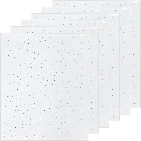 6 Sheets Glitter Rhinestone Hotfix Decals 2mm & 3.5mm Flat Round Transfers Patches Hot Melt Sparkle Iron on Crystal Clear Crystal Rhinestone Decals for Women Men Clothing Embellishment Nail Art in Kuwait