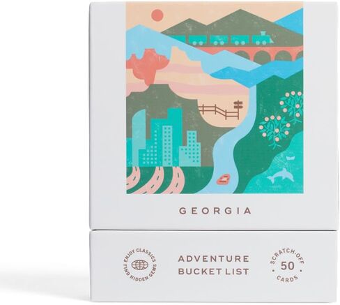 Atlanta Adventure Bucket List - 50 Scratch-Off Cards for Outdoor Activities, Tourist Attractions, and Landmarks Guide for Exploring Atlanta in Saudi Arabia