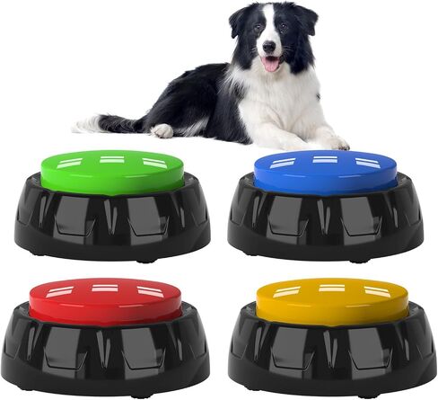 Interactive Dog Training Button Set, 4 Colors, Pet Learning Communication Toys in Saudi Arabia
