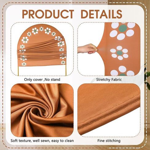 المكسيكي Talavera Arch Stand Covers Wedding Cielito Lindo Backdrop Round Top Arch Cover Fabric for Mexico Party Baby Shower Stand Decoration 4 × 7ft in Kuwait