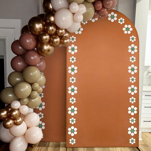 المكسيكي Talavera Arch Stand Covers Wedding Cielito Lindo Backdrop Round Top Arch Cover Fabric for Mexico Party Baby Shower Stand Decoration 4 × 7ft in Kuwait