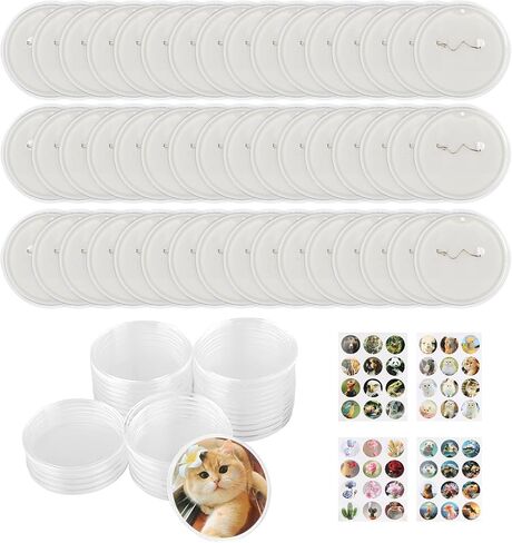 Button Maker Machine,Badge Maker for Kids,with 48 pcs Button Parts Pictures Circle Cutter,55mm(2.16 inch) DIY Pin Button Maker Press Machine Badge Punch Kit for DIY Gifts and Christmas in Saudi Arabia