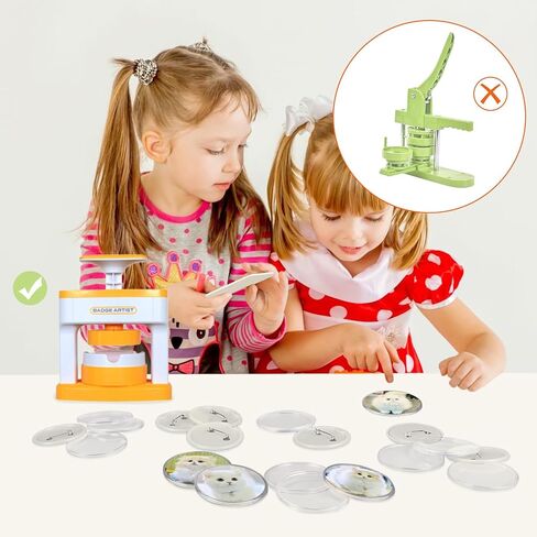 Button Maker Machine,Badge Maker for Kids,with 48 pcs Button Parts Pictures Circle Cutter,55mm(2.16 inch) DIY Pin Button Maker Press Machine Badge Punch Kit for DIY Gifts and Christmas in Saudi Arabia