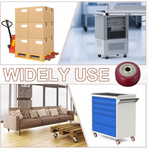 Meccanixity Push Cart Wheels استبدال العجلات النايلون المتداول مع تجويف لشاحنات منصة الأثاث شاحنات التسوق in Saudi Arabia