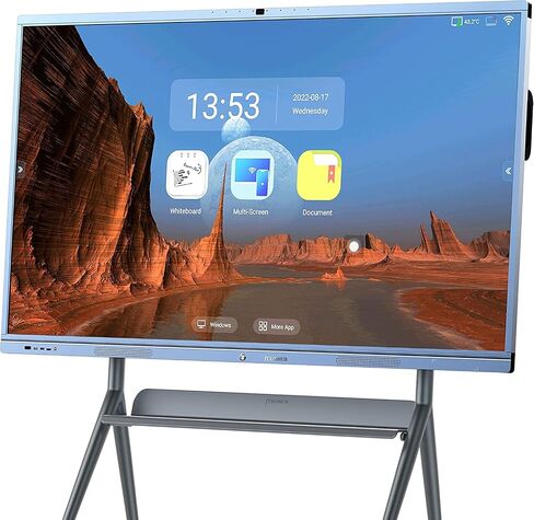 75 inch Interactive Whiteboard, 4K UHD Smartboard Touchscreen Display, Smart Whiteboard with Windows 10 & Android Ecosystem, Remote Collaboration Smart Board for Classroom and Businesses in Saudi Arabia