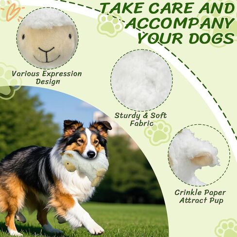 3Pack Squeaky Stuffed Dog Toys- Indoor&Outdoor Playing Toys for Large to Small, Durable Plush Toys to Keep Them Busy- Animal Shape Crinkle Toy in Saudi Arabia