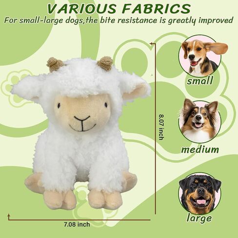 3Pack Squeaky Stuffed Dog Toys- Indoor&Outdoor Playing Toys for Large to Small, Durable Plush Toys to Keep Them Busy- Animal Shape Crinkle Toy in Saudi Arabia