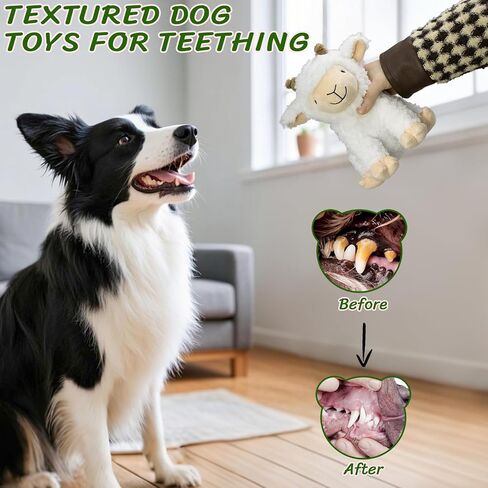 3Pack Squeaky Stuffed Dog Toys- Indoor&Outdoor Playing Toys for Large to Small, Durable Plush Toys to Keep Them Busy- Animal Shape Crinkle Toy in Saudi Arabia