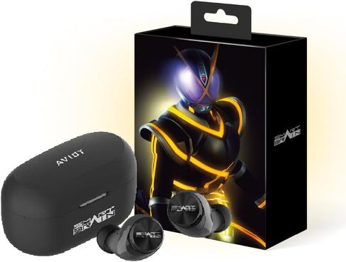 AVIOT TE-V1R-WCJ KAMEN RIDER W Collaboration Wireless Earbuds ، حزمة خاصة ، تصميم ، صوت ياباني خاص ، إلغاء الضوضاء التكيفية ، حالة الشحن اللاسلكية ، Bluetooth 5.3 in Kuwait