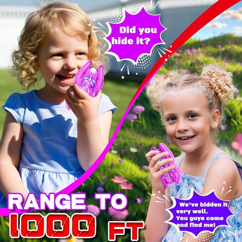 Spiders Walkie Talkies for Boys Toys, Toddlers Age 3-8 Year Old 2 Pack Camping Gear Outdoor Hiking Toys,Long Range Radio Walkie Talkies for 3 4 5 6 7 8 9 10 Year Old Kids Birthday Gifts (red+Black) in Saudi Arabia