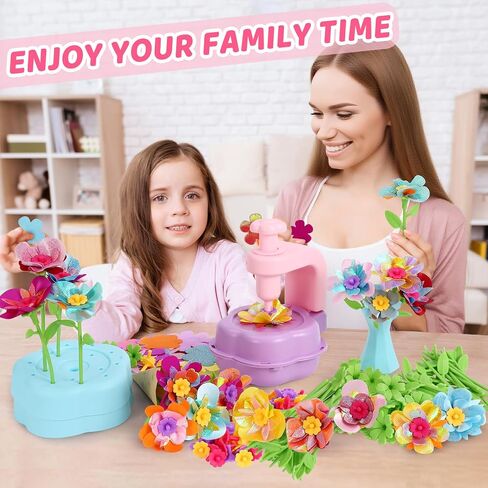 ألعاب طقم صنع الزهور للفتيات ، مجموعات حرفية DIY لـ 4 5 6 7 8 8 9 سنوات هدايا عيد ميلاد ، باقات الزهور التي تلهم الإبداع والخيال ، هدايا الحرف التعليمية للأطفال in Kuwait