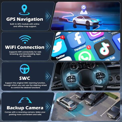8 Core 4+64GB Wireless Carplay Stereo for 2005-2014 Toyota Fortuner Hilux Android Radio, Hikity 9'' Touch Screen Hilux Car Stereo, Android Auto, 32EQ DSP, WiFi, GPS Navi, SWC, Mic, Backup Cam, Black in Saudi Arabia