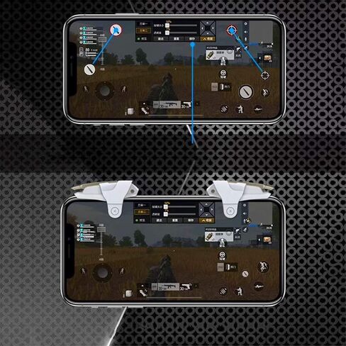 Leprato Mobile Controller, Mobile Game Trigger Battle Royale Sensitive Shoot and Aim, Cellphone Gaming Joystick Compatible with Android iOS Phones Gifts for Men Women Game Lovers in Saudi Arabia