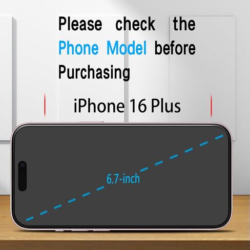 SLANKU [3 حزمة شاشة الحزمة لزجاج iPhone 16E ، لا توجد فقاعات ، مضادة للخدش ، ودية للحالة ، وسهلة التثبيت in Kuwait