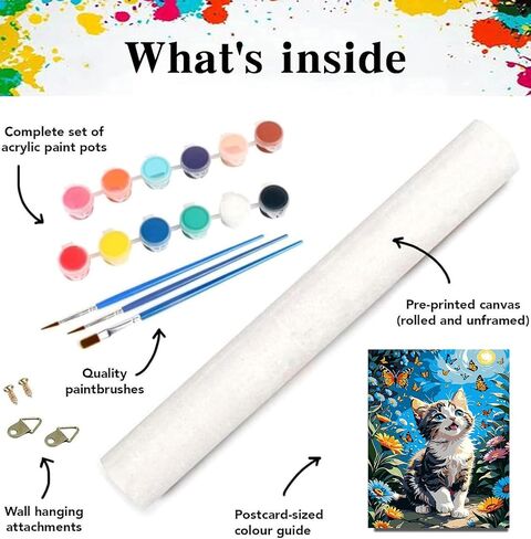 Zythron Flowers Paint by Numbers Kit for Adults - Flowers Vase in a Window Paint by Number on Canvas, Without Frame DIY Acrylic Canvas Painting for Adults Beginners Art Crafts (16x16 Inch) in Saudi Arabia