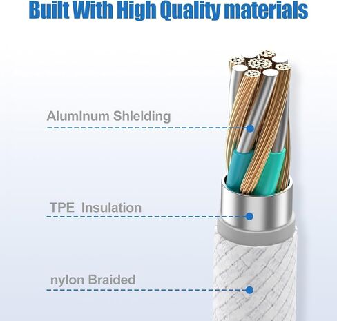 2 في 1 USB C إلى USB C/Cable Lightning 10ft ، Type T Type C عدة موصلات متعددة سلك الشاحن السريع العالمي لـ Apple iPhone 16/15 Pro Max/15 Pro/14 Pro Max/14 Pro/13/11 in Kuwait